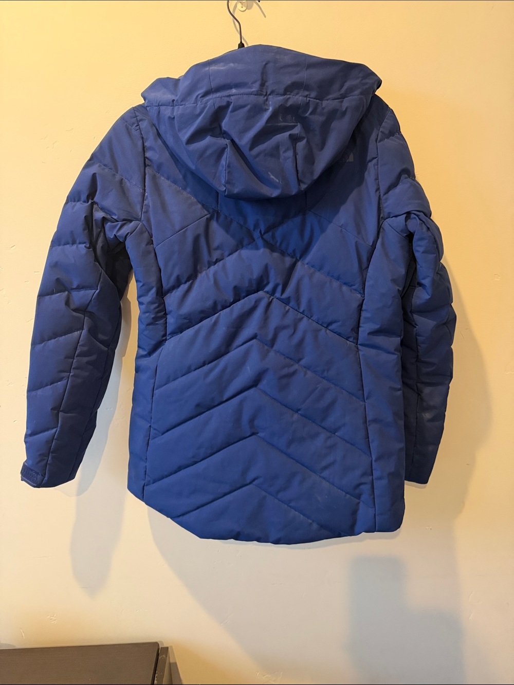 The North Face Royal Blue Quilted Hooded Puffer Jacket - Picture 5 of 6